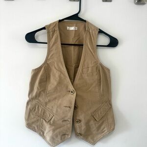 Old Navy's Tan Button-Up Vest